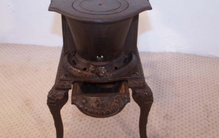 French Antique Cast Iron Stove Oven