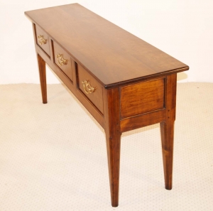 French antique style cherry 3 drawer server side elevation