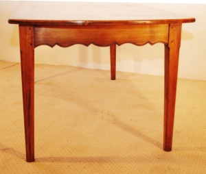 French antique cherry Provence table end