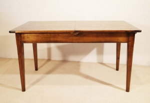 French antique style centre extending table side elevation