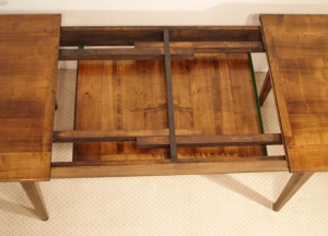 French antique style centre extending table single leaf storage Copy Copy