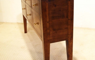 French Antique Style 6 Drawer Server, side elevation
