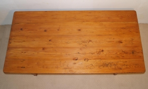 French vintage pine farmhouse kitchen table top