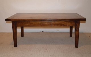 French Antique style Cherry Coffee Table, side